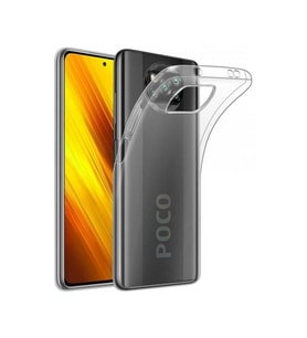 Xiaomi Pocophone X3 Kılıf Lüx Şeffaf Silikon
