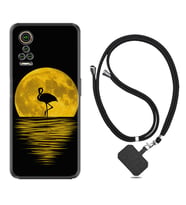 General Mobile GM 21 Pro GM 22 Pro Plus Kılıf Boyun Askılı Silikon Ay ve Flamingo 1775