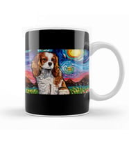 Cavalier King Charles Spaniel 2 Night Kupa Bardak Porselen