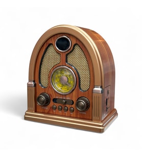 Nostaljik Trend Radyo,Eskitme Model Bluetooth Nostalji Radyo (Açık Kahve-Ekru)