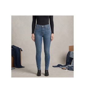 tayt esnekliği Mile High Super Skinny Kadın Jean Pantolon - 0184