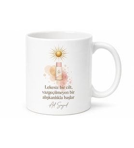 Güneş Kremi Alışkanlığı Cilt Lekelerine Karşı Kupa Bardak Hediye