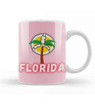 Florida Love Vintage Retro Rainbow Kupa Bardak Porselen