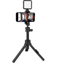 F3 Mini Tripod & Selfie Çubuğu – 2’si 1 Arada, Bluetooth Uzaktan Kumanda, 75 cm Uzayabilen, 2,5 kg Taşıma Kapasiteli, Telefon & Kamera Uyumlu