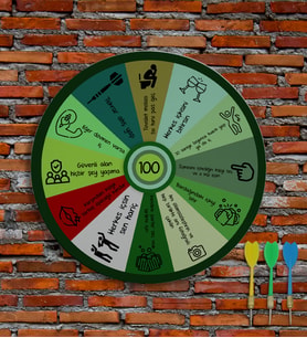 BK Gift Eğlenceli İçki Görevleri 40cm Dart Oyun Seti