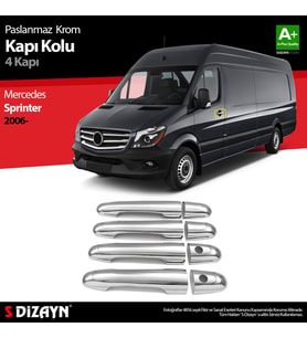 Mercedes Sprinter W906 Krom Kapı Kolu 4 Kapı 2006-2013