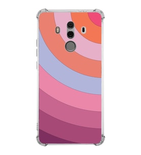 PrintiFy Huawei Mate 10 Pro Uyumlu Köşe Korumalı Renk Cümbüşü F Tasarımlı Şeffaf Silikon Kılıf