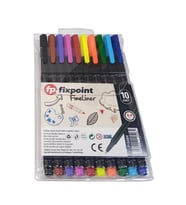 Fineliner 10 Lu İnce Uçlu Kalem 1 Paket 10 Renk 0.4 Mm Keçe Uçlu Kalem Renkli İşaretleme Yazı Kalemi