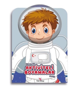 Stickerli Aktivite ve Boyamalar Uzay