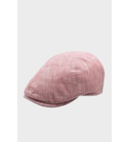 Erkek 6-Panel Şapka Premium Keten Pembe Kasket