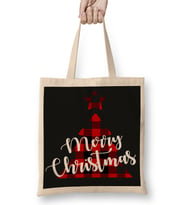 Yılbaşı Yeni Yıl Konseptli Merry Christmas 015 Bez Çanta Uzun Saplı