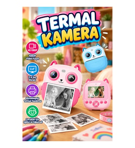 2.4 İnç Ekranlı Mini Dijital Kamera – 1080p Video Kayıt ve Mürekkepsiz Termal Yazdırma