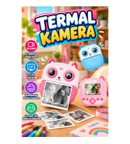 2.4 İnç Ekranlı Mini Dijital Kamera – 1080p Video Kayıt ve Mürekkepsiz Termal Yazdırma