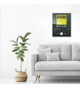DECORITA Spotify Barkodlu Cam Tablo Pinhani - Dünyadan Uzak 30cm x 40cm