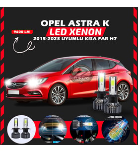 Opel Astra K 2015-2023 Kısa Far Uyumlu Şimşek Etkili Led Xenon Pro Series H7