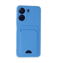 Xiaomi Redmi 13c Kılıf Kelvin Kartvizitli Silikon - Mavi