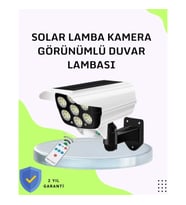 Mey İthalat® 3 Modlu Güneş Paneli Aydınlatmalı Dış Mekan Güvenlik Işığı – IP65 Su Geçirmez, PIR Sens