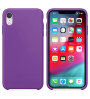 Apple iPhone XR Altı Açık Liquit Lansman Silikon Glayöl Moru