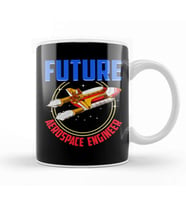 Future Aerospace Engineer Spaceship Launch Kupa Bardak Porselen