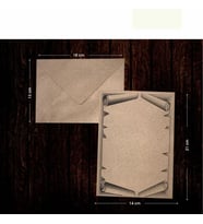 Eskitme Kraft Vintage Retro Mektup Kağıdı ve Zarf Seti 20 adet