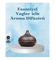Mey İthalat® Sessiz Çalışan Aromaterapi Difüzörü – 4 Zaman Ayarlı, 7 Renkli Işık Seçeneği