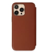 Pilelistore   iPhone 13 Pro Kılıf Dolpin Kapaklı - Kahverengi
