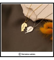 Sevgililer Gününe Özel Birleşen Kalp Kolye ( Çift )