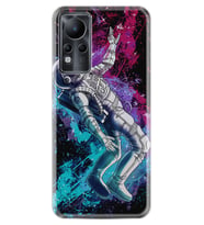 INFINIX Note 11 Pro Note 10 Hot 9 Play Kılıf Desemli Silikon Astronot Signs 1753