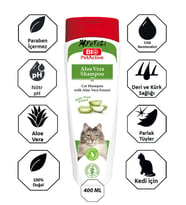 Kediler için Aloe Vera Özlü Şampuan 400 ML