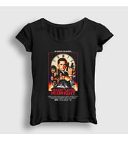 Presmono Kadın Siyah Threat Level Dizi The Office T-Shirt 346409tt