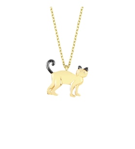 Altın Minik Kedi Kolye