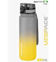 Uzspace 800ml -YENİ EBAT-Çift Renk Softtouch Tritan Su Matarası