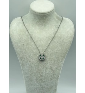 Çelik Silver Açılan Kalp Kolye - 25-ctr65