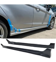 Ford Fiesta Mk6 Custom Yan Marşpiyel Seti Mat Siyah Plastik 2 Adet 2008-2017