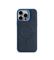 iPhone 16 Pro Max GripStand MagSafe Deri Kılıf Lacivert