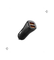 Spigen 30W USB-A 2 Port Araç içi Hızlı Şarj Aleti 18W + 12W Akım Korumalı Güç Adaptörü iPhone & Android & iPad Type-C PD EV302 - ACP08700  (Siyah)