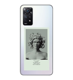 Redmi Note 11S - Note 11 Uyumlu Medusa Tasarımlı Şeffaf Telefon Kılıfı