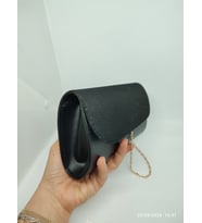 Kadın Göz Alıcı Parlak Simli Abiye Çanta 10x20cm