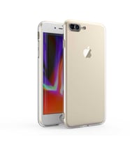 Apple iPhone 8 Plus Kılıf Kamera Korumalı Süper Silikon Kapak (Renksiz)