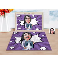 BK Gift Kişiye Özel Kadın Radyolojist Karikatürlü 1000 Parça Profesyonel Puzzle-1