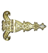 Dekoratif, Sac Tek Kuyruklu Menteşe - 69x102 Mm, Büyük, Sarı, 100 Adet