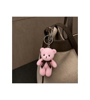 Peluş Ayıcık Anahtarlık 12 Cm Pembe