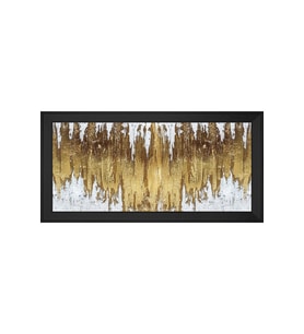 Soyut Şekiller Motifli Kanvas Tablo 50 x 70 cm Siyah Çerçeve