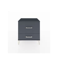 Hyperion Komodin 2 Çekmeceli 60x44x64 Antrasit-Antrasit