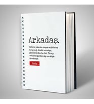 Arkadaşa Özel İsimli Defter