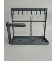 SHAN ÇOKLU SİYAH TAKI ORGANİZER STANDI (Gri)