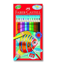 Faber-Castell Aquarell 12 Renk Tam Boy Kuru Boya Kalemi 517110622