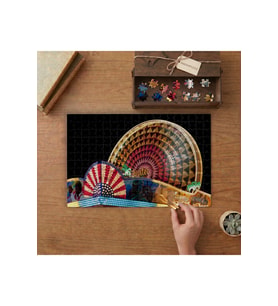 Dönme Dolap - Lunapark - Eğlence Tasarımı 240 parça Ahşap Puzzle Ahşap Kutuda MP09543
