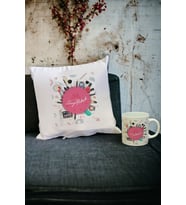 Blogger Kupa Bardak ve Yastık Set (Beyaz)