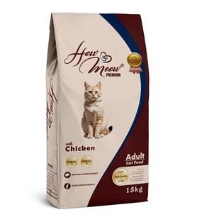 HOW MEOW YETİŞKİN KEDİ KURU MAMASI TAVUKLU 15 KG